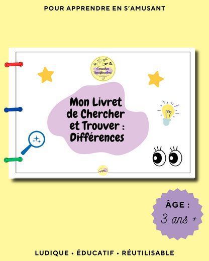 Livret Chercher et Trouver: Différences