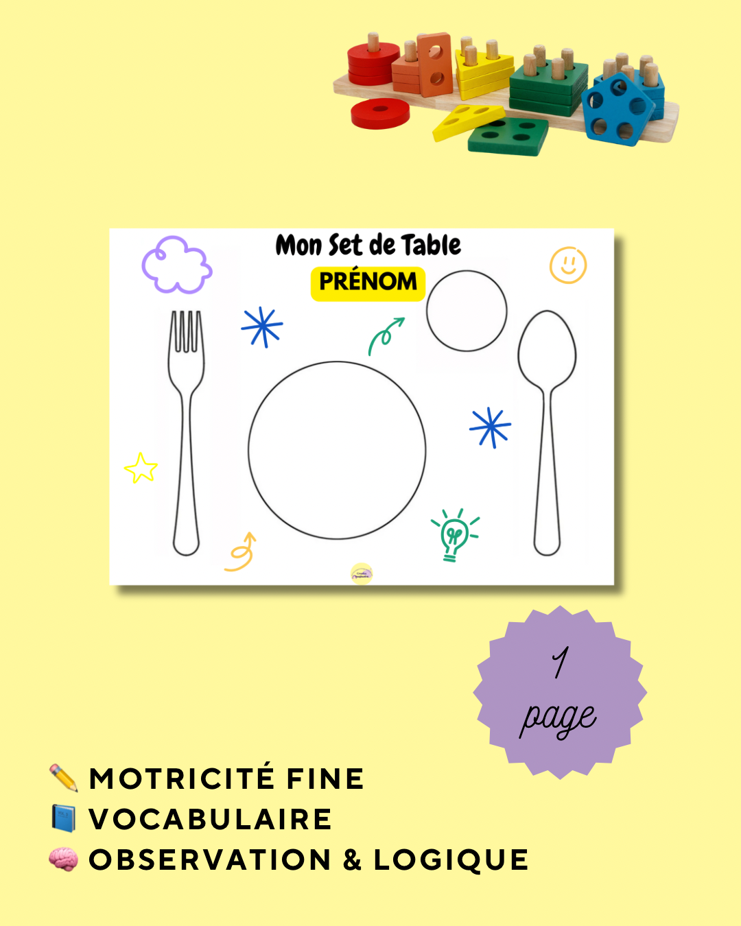 Fiche Set de Table