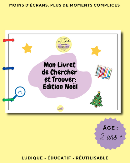 Livret Chercher et Trouver: Édition Noël