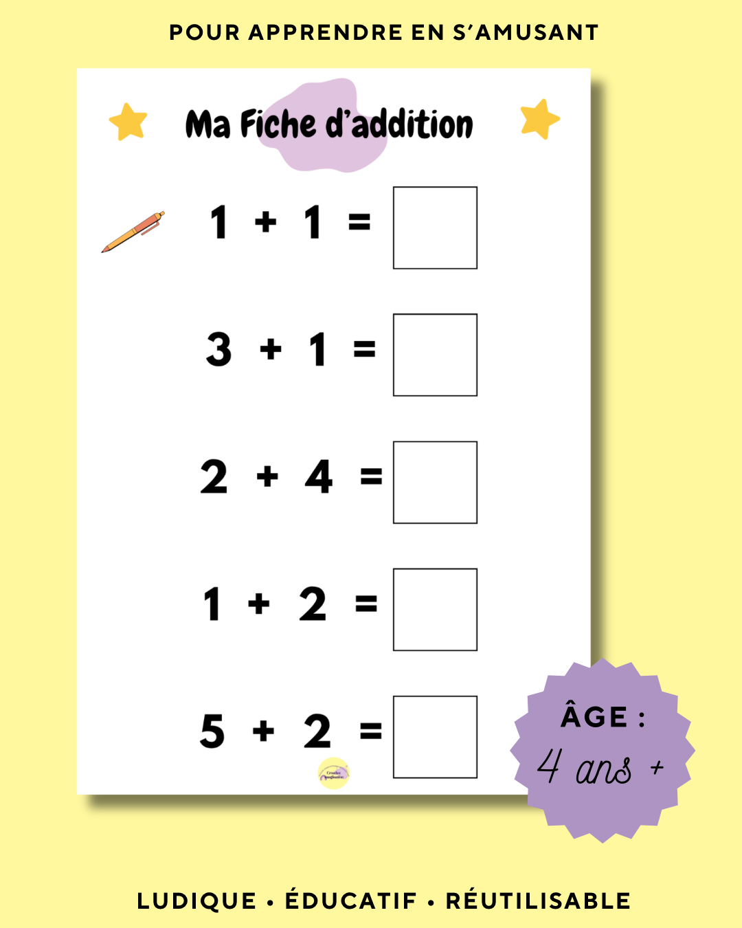 Fiche Addition