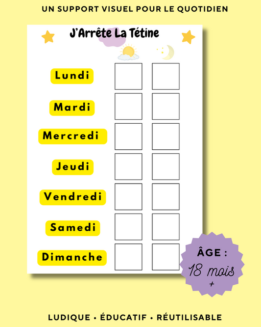 Fiche Arrête Tétine