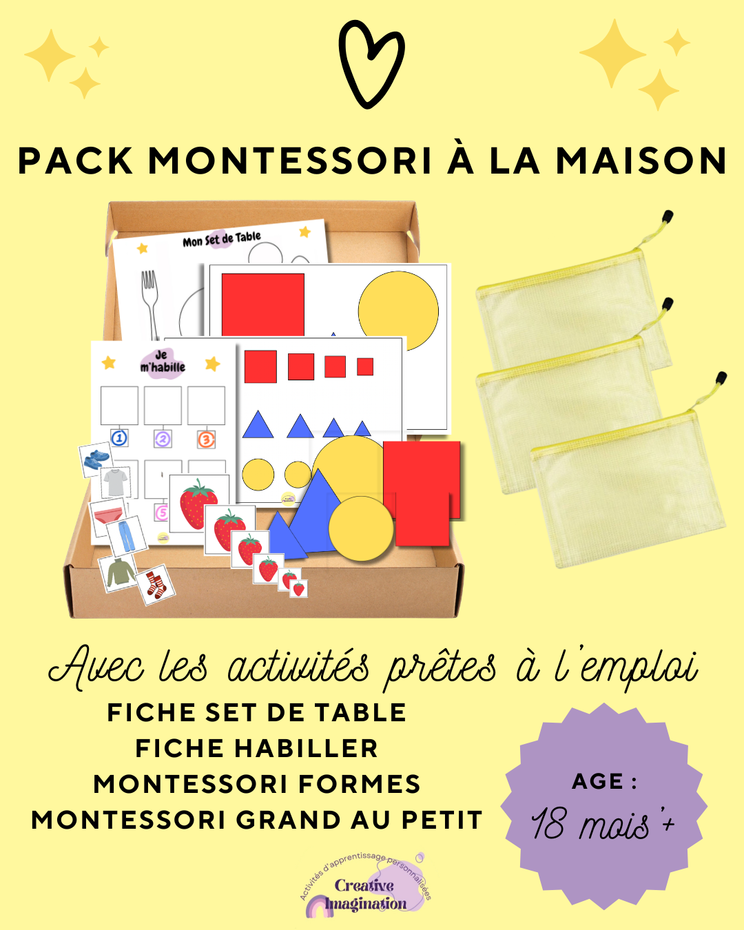 Pack Montessori à la Maison