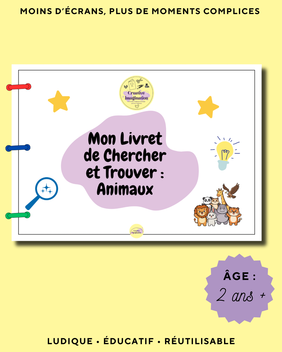 Livret Chercher et Trouver: Animaux
